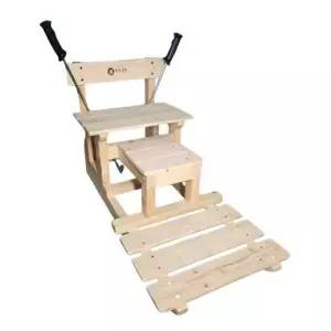 얼음썰매 등받이 빙판 아이스 호수 시골 스케이트