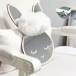 아기방 장식용 귀여운 토끼 아크릴 거울 안전한