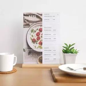 매장 메뉴판 가족사진 우드프레임 A4 탁상액자 WF10 안내POP 백화점