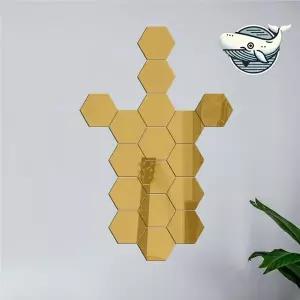 모던 헥사곤 아크릴거울 조합형 인테리어 소품