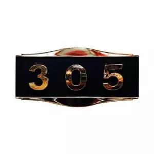 UNP 입체판 135_65mm I 6000BKG 호수판 검정_금띠 고