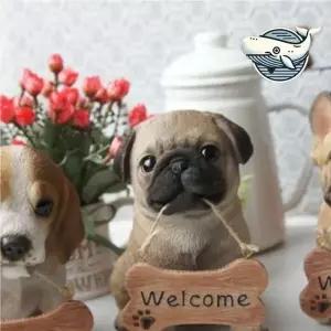 실물같은 강아지모형 인테리어 소품 미니어처 테이블소품