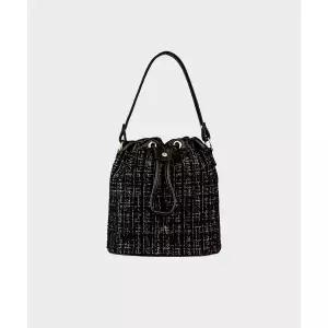 STUDIO SAERA 트위드 셀레나 드로우 스트링백 H24H1024 블랙 2088325