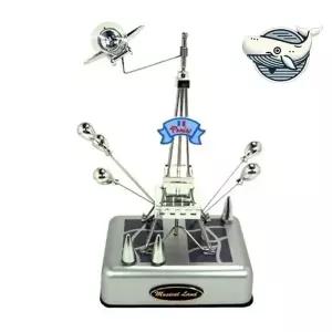 파리 에펠탑 스타일 오르골 실버 인테리어 소품