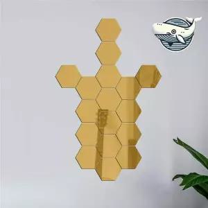 모던 헥사곤 아크릴거울 조합형 인테리어 소품