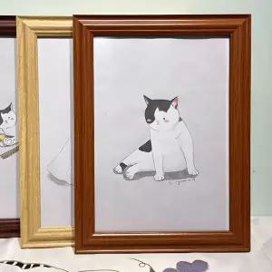 클래식 우드 액자 A4 프레임