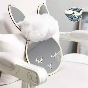 아기방 장식용 귀여운 토끼 아크릴 거울 안전한