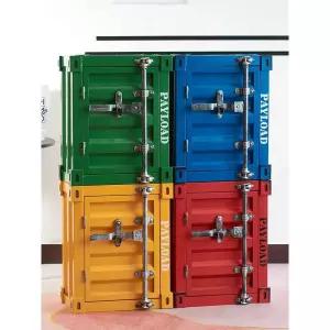 레트로 철제 쓰레기통 컨테이너 소화전 독특한 빨간색