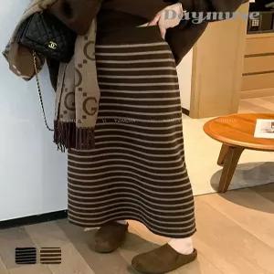 [모어오브]모모 ST 니트 롱스커트 밴딩 스커트