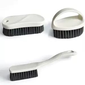 청소용 스크럽 브러시 가정용 욕실 스크럽버 3개 헤비 듀티 소형 나일론 신발 세탁 주방 욕조 바닥