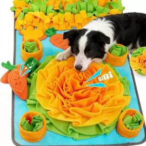 반려견용 스너플 매트 대형 품종 32인치 x 20인치 인터랙티브 퍼즐 사료 청소하기 쉽고 내구성이 뛰어난