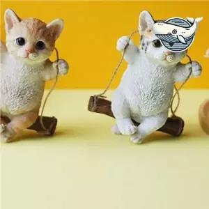 [골드스마일]귀여운 고양이 미니어처 인테리어 소품 테이블