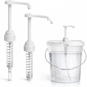 2중형 5갤런 버킷 펌프 디스펜서 오일 세탁 비누 세제 섬유 유연제 탈지제와 호환... 누수 방지 캡이