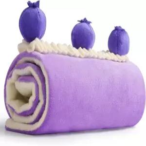 노시올라 개 스너플 장난감 강아지용 블루베리 케이크 매트 크링클이 있는 퍼즐 소형견을 위한 인터랙티브