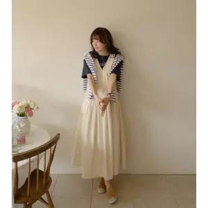 [닌나난나] 델로아더블버튼핀턱롱원피스