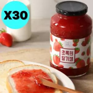 초록원 딸기 잼 시럽 퓨레 대용량 560g X 30개 업소용
