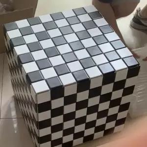 타일시트지 가구꾸미기 크리스탈 집꾸미기 폼 40x40x40 폼+타일12개