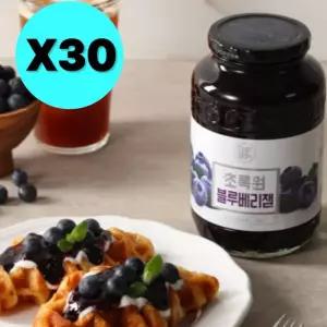 초록원 블루베리잼 대용량 320g X30 업소용 카페 선물