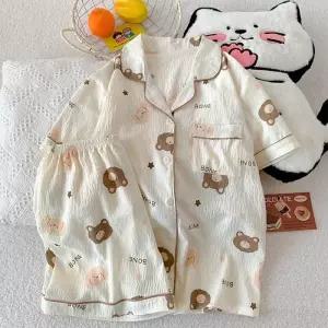 [모스트맘]브라운곰반팔파자마