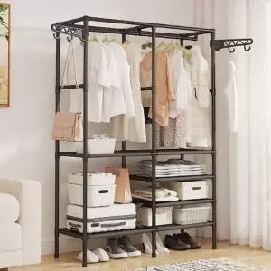 [라일리생활건강] Rly 조립식 스탠드 옷걸이행거 2단 서랍옷장 1인옷장