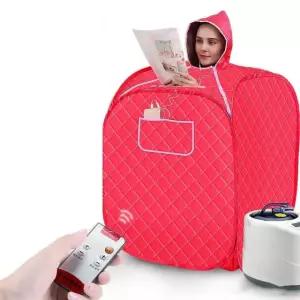 가정용사우나 스팀룸 찜질기 스파 A. 1인용 레드 박스+스팀기