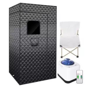 가정용사우나 실내 싸우나 이동식 개인 찜질방 습식 스팀 영국블랙80x80x180cm
