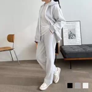 [라일리여성의류] Rly 배기 빅사이즈 세미 면 배기팬츠 밴딩 배기바지