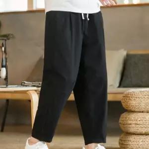 [라일리여성의류] Rly 9부 여름 남성 린넨 배기 바지 팬츠