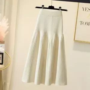 [라일리여성의류] Rly A라인 골지 니트 롱스커트 OSM-1006748