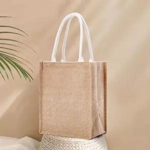 [라일리] Rly 린넨 캔버스백 소형 가방 백 캔버스 화이트손잡이