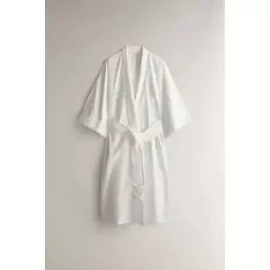 zara 자라 프릴 코튼 가운 - 화이트148755