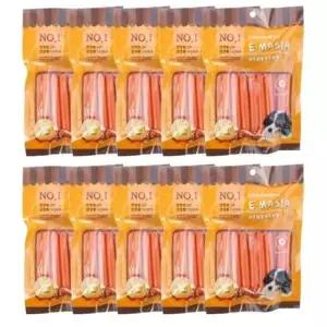 [반려] 22개입 반려견 간식 강아지 닭고기 10P 소프트 소세지