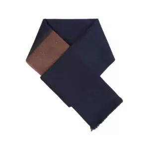 [노티그] 캐시미어100 배색 머플러 네이비_OKW1ACF2102N1
