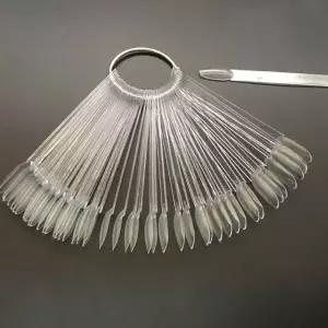 네일컬러차트 네일팁 컬러카드 투명 50개