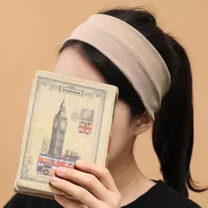 헤어밴드 [엔젤슈슈] 베이직 반다나 헤어밴드(아이보리) 머리띠 헤어액세서리