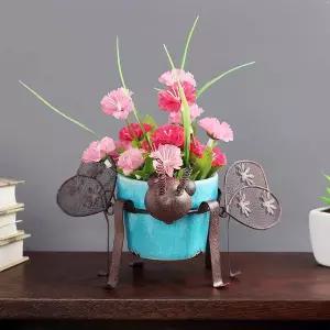 엔틱 조화 소품함 화분 다육이 데코 꿀벌 인테리어