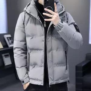 남성 내장성 워싱 프리 패딩 겨울 얇은 숏 후드 방한 야상 N36Z4J 다옴2