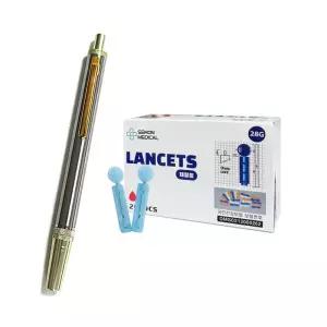 국산 스텐채혈기 + 채혈침(200개) 채혈기 부항기