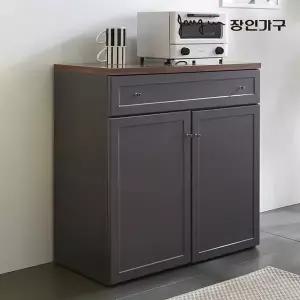 [장인가구] 쉐프 그레이 800 서랍 주방수납장