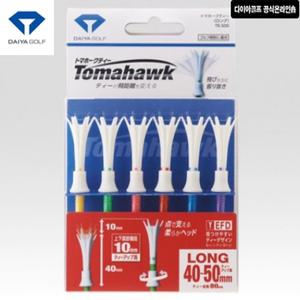 다이야 토마호크티 TE-500 80mm 롱사이 6개입 일본 높이조절 기능성골프티 