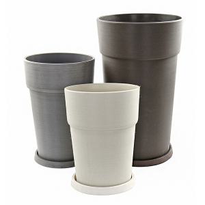 갑조네 네이처플라스틱원형화분 인테리어 화분받침세트