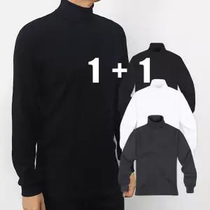 [MUJISTAR]  양면 목폴라 2장세트 기본 목티 폴라티/터틀넥/남녀공용 MSAPT01