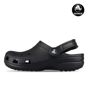 [크록스] 클래식 클로그 슬리퍼 샌들 블랙 10001-001