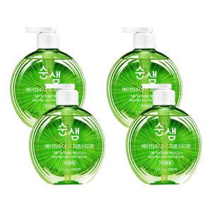 순샘 주방세제 용기 피톤치드, 500ml, 4개