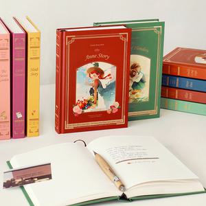 클래식 양장 유선 노트 필사 문장수집 자기문답 다이어리 커플 성인 감사 비밀 일기장 친환경