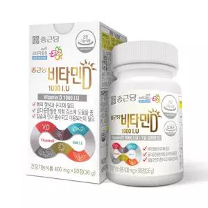 종근당 비타민D 1000IU 90정 / 3개월분 갱년기 청소년 어린이 온가족