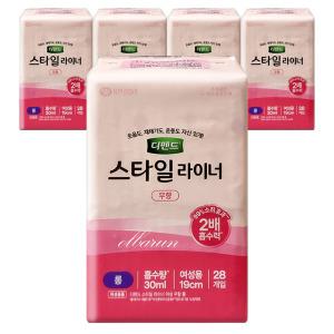 디펜드 스타일 라이너 무향 롱 28Px5팩 여성용 요실금