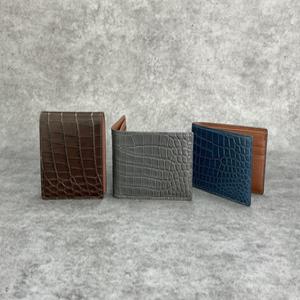 더퀴르 악어가죽 명품 남자 지갑 수제 남성 반지갑