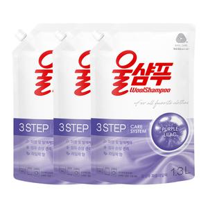 애경 울샴푸 퍼플라일락 캡리필 1.3L 3개