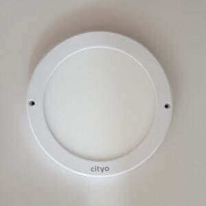씨티전기 cityo LED 바로 원형 직부등 8인치 21W 주광색(하얀빛) 6500K 화장실 욕실 배란다등